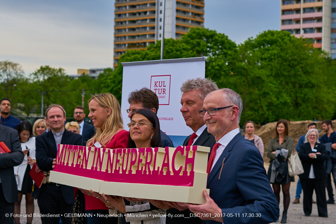 11. Mai 2017 - Grundsteinlegung für die LOGE und dem Kulturquadrat in Neuperlach